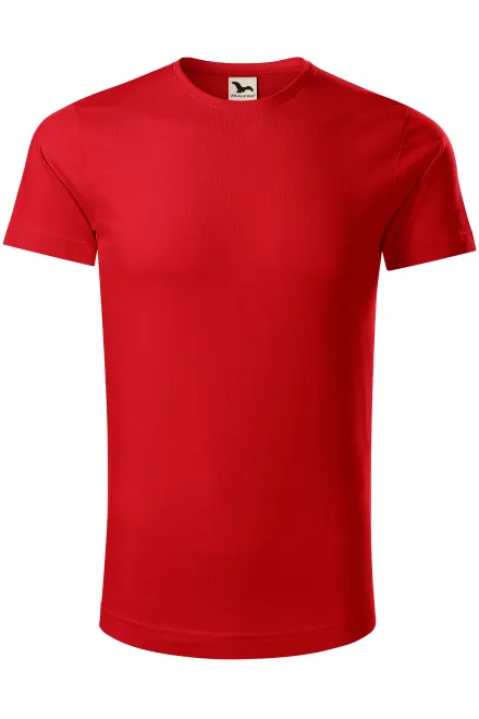 T-shirt da uomo in cotone biologico - rosso, M