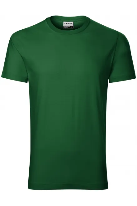 T-shirt da uomo resistente più pesante - verde bottiglia, S