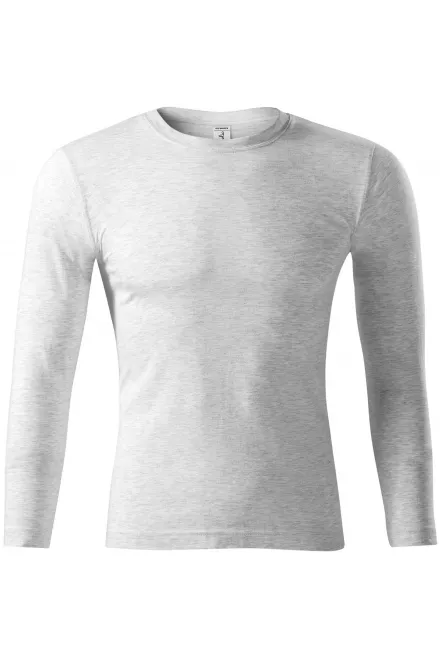T-shirt leggera con maniche lunghe - marmo grigio chiaro, XS
