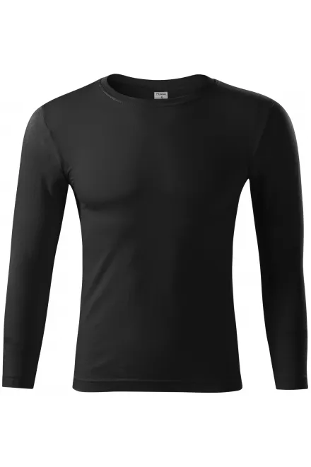 T-shirt leggera con maniche lunghe - nero, XS