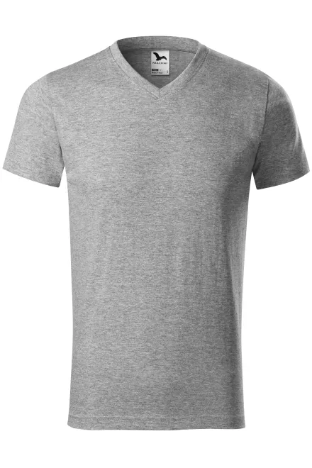 T-shirt pesante con maniche corte - marmo grigio scuro, XL