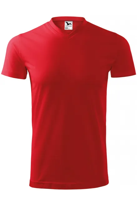 T-shirt pesante con maniche corte - rosso, XL