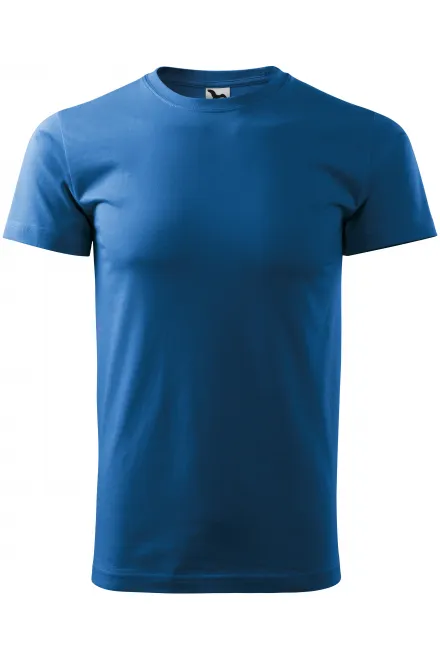 T-shirt semplice da uomo - azzurro, XS
