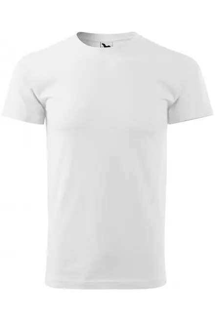 T-shirt semplice da uomo - bianco, XS