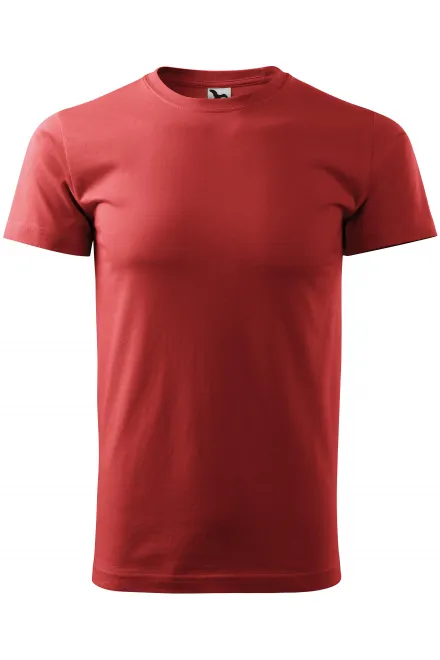 T-shirt semplice da uomo - bordeaux, XS