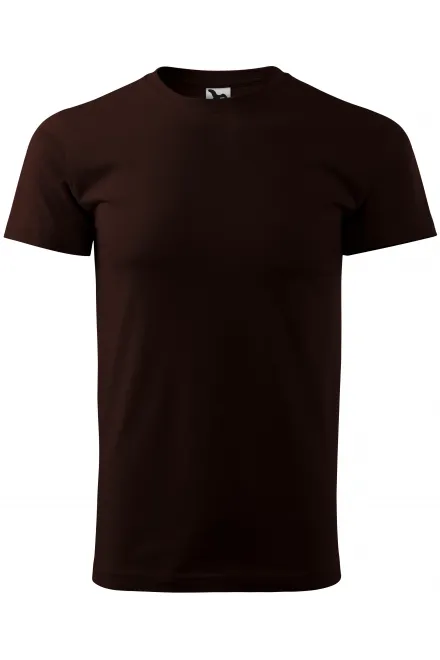 T-shirt semplice da uomo - caffè, XS