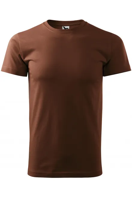 T-shirt semplice da uomo - cioccolato, XS