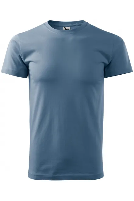 T-shirt semplice da uomo - denim, XS