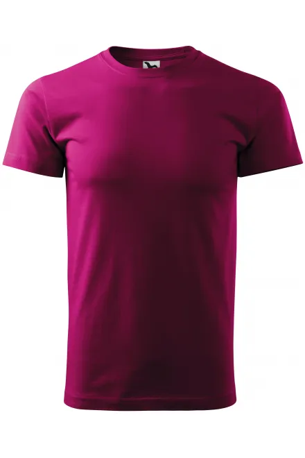 T-shirt semplice da uomo - fucsia, XS