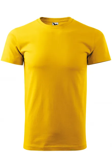 T-shirt semplice da uomo - giallo, XS