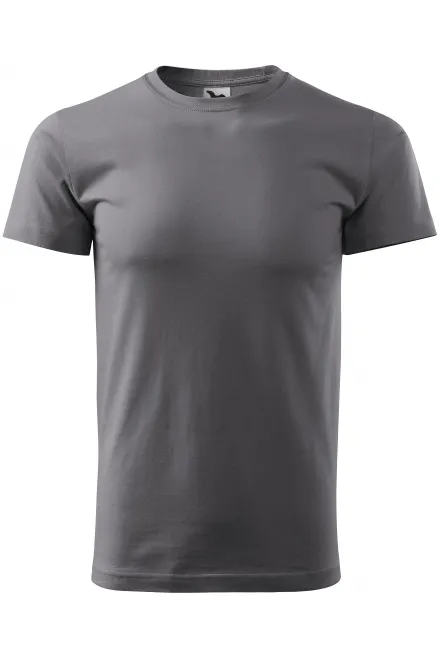 T-shirt semplice da uomo - grigio acciaio, XS