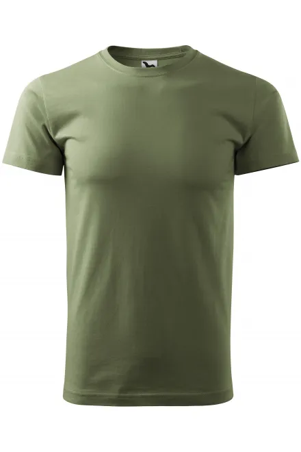 T-shirt semplice da uomo - khaki, XS
