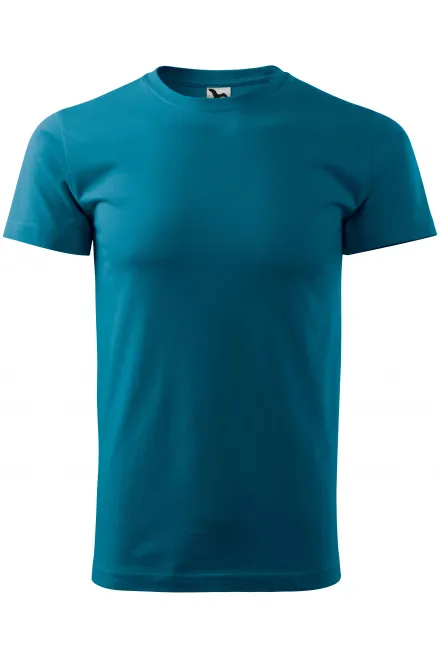 T-shirt semplice da uomo - petrol blue, XS