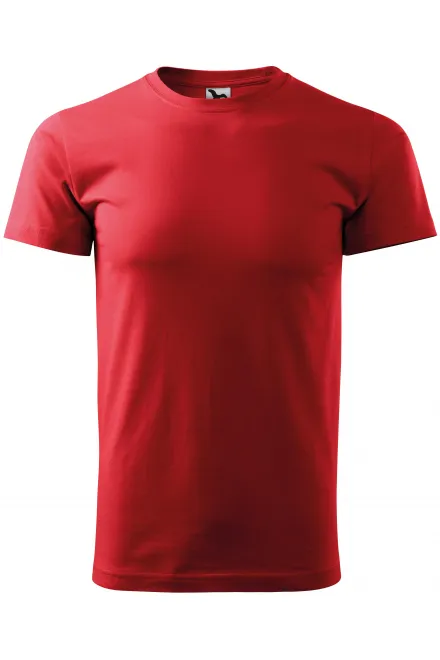 T-shirt semplice da uomo - rosso, XS