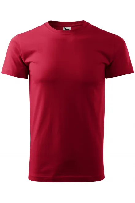 T-shirt semplice da uomo - rosso marlboro, XS