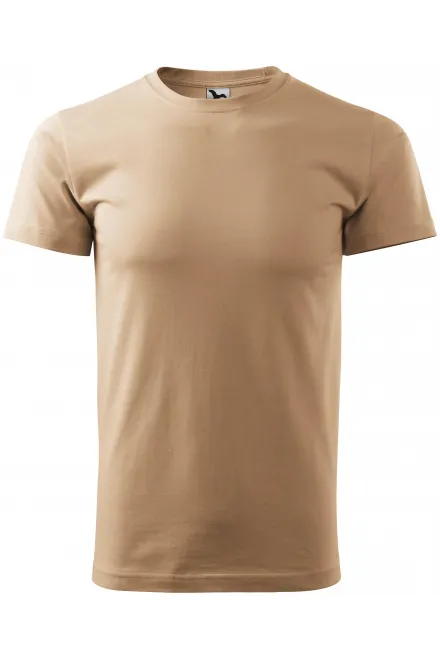 T-shirt semplice da uomo - sabbioso, XS