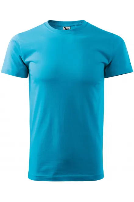 T-shirt semplice da uomo - turchese, XS