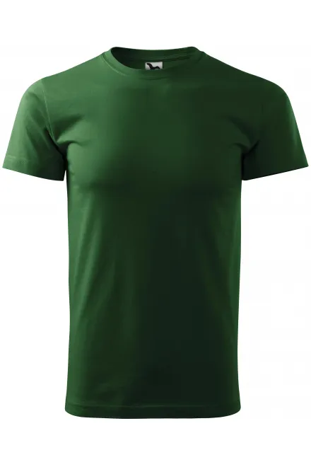 T-shirt semplice da uomo - verde bottiglia, XS