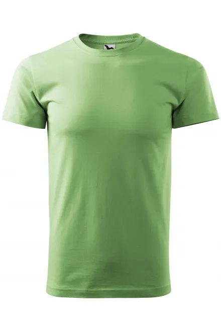 T-shirt semplice da uomo - verde pisello, XS