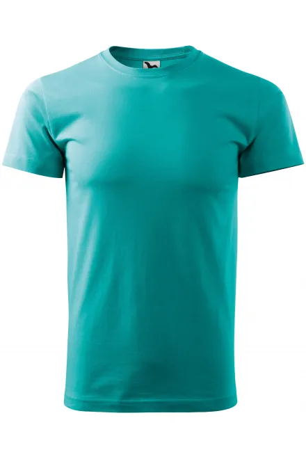 T-shirt semplice da uomo - verde smeraldo, XS