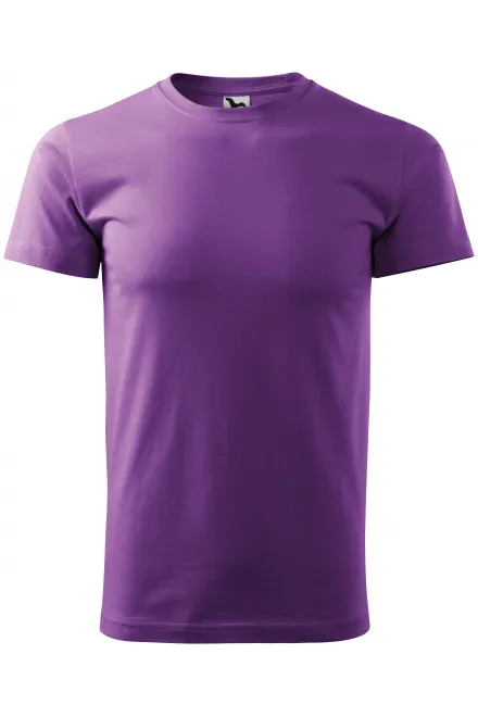 T-shirt semplice da uomo - viola, XS