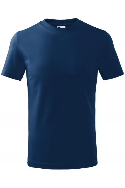 T-shirt semplice per bambini - blu notte, 128 cm / 12 anni