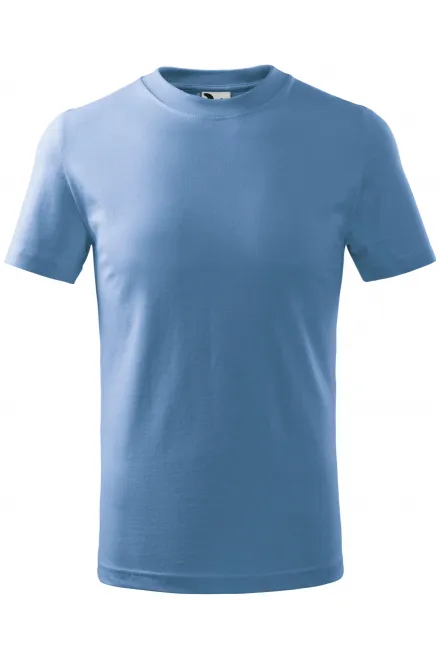 T-shirt semplice per bambini - cielo blu, 128 cm / 12 anni