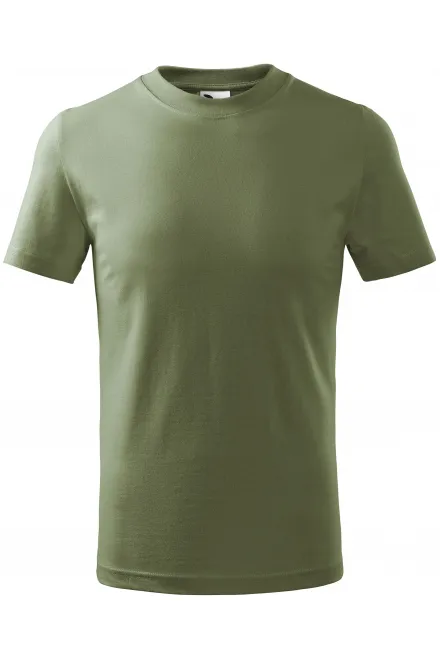 T-shirt semplice per bambini - khaki, 128 cm / 12 anni