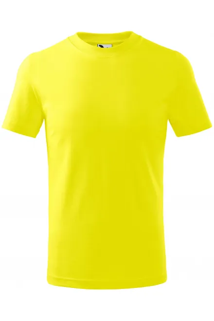 T-shirt semplice per bambini - limone giallo, 128 cm / 12 anni