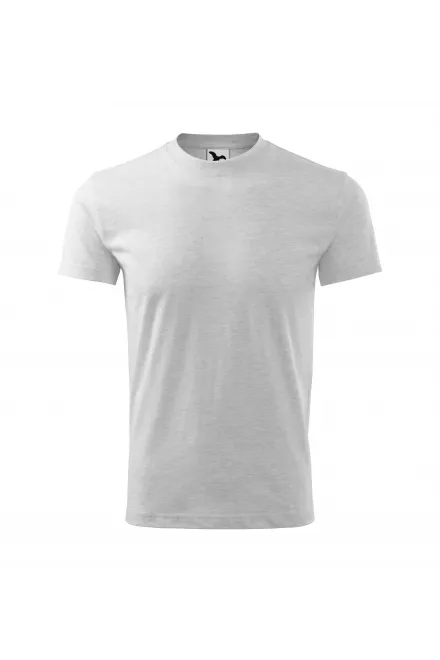 T-shirt semplice per bambini - marmo grigio chiaro, 128 cm / 12 anni