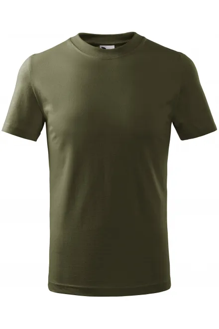 T-shirt semplice per bambini - military, 128 cm / 12 anni