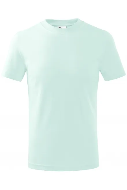 T-shirt semplice per bambini - verde ghiaccio, 128 cm / 12 anni