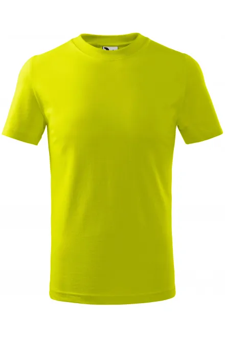 T-shirt semplice per bambini - verde lime, 128 cm / 12 anni