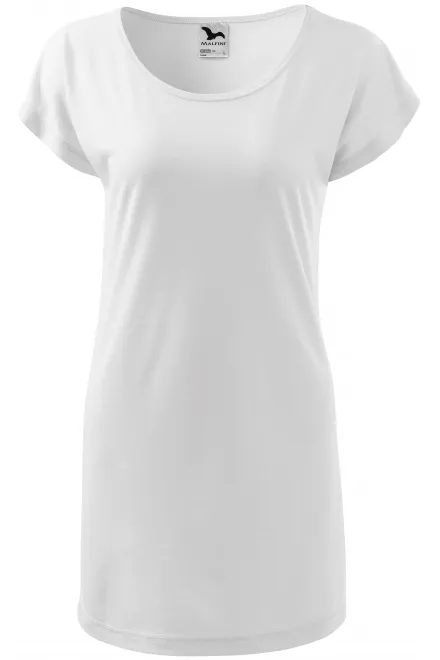 T-shirt/vestito lungo da donna - bianco, L