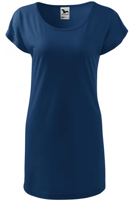 T-shirt/vestito lungo da donna - blu notte, L