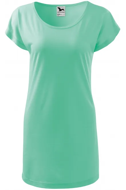T-shirt/vestito lungo da donna - menta, L